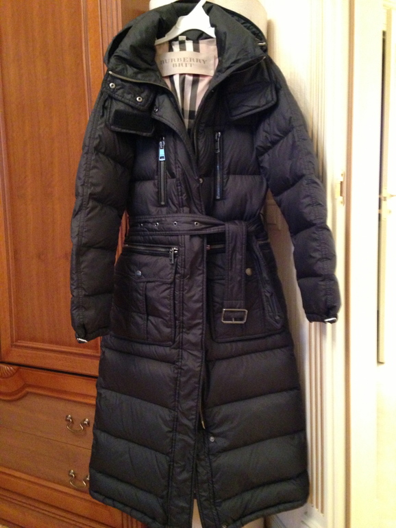 Пуховик Burberry Brit, размер xs,28 тыс.руб.