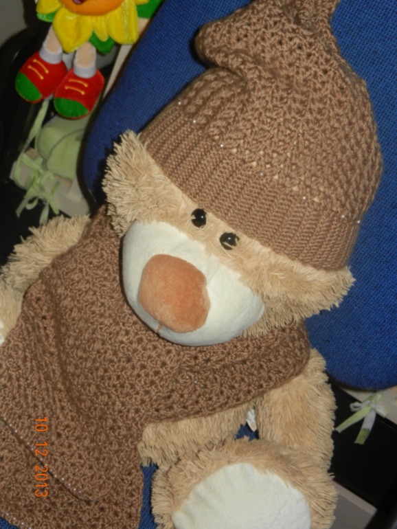 Шапочка чулок и шарфик