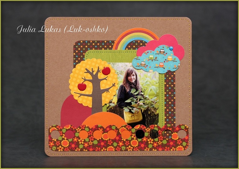 Две работы из осенней бумаги Doodlebug Design