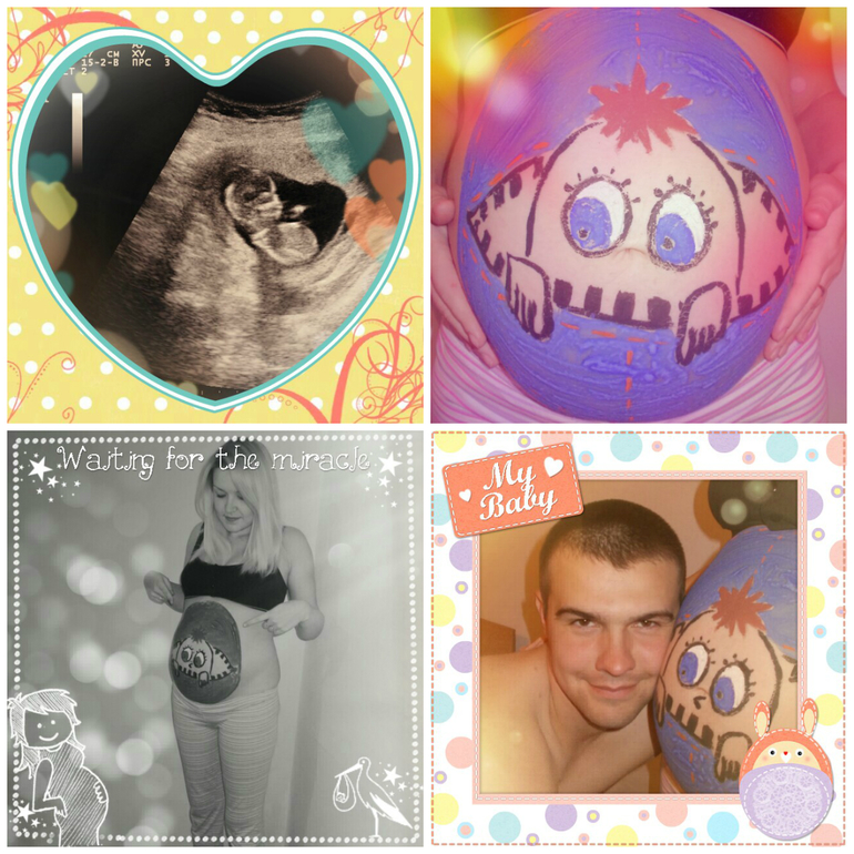 С папочкой порисовали (наши 33 недельки)