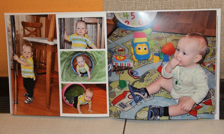 Фотокнига к первому дню рождения малыша