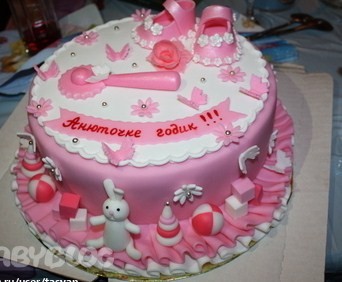 тортики для девочек на годик