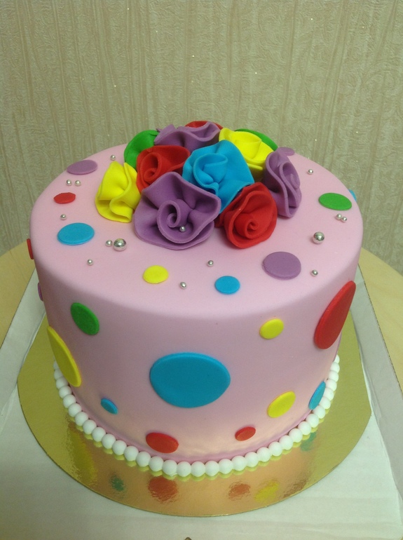 Радужные тортики