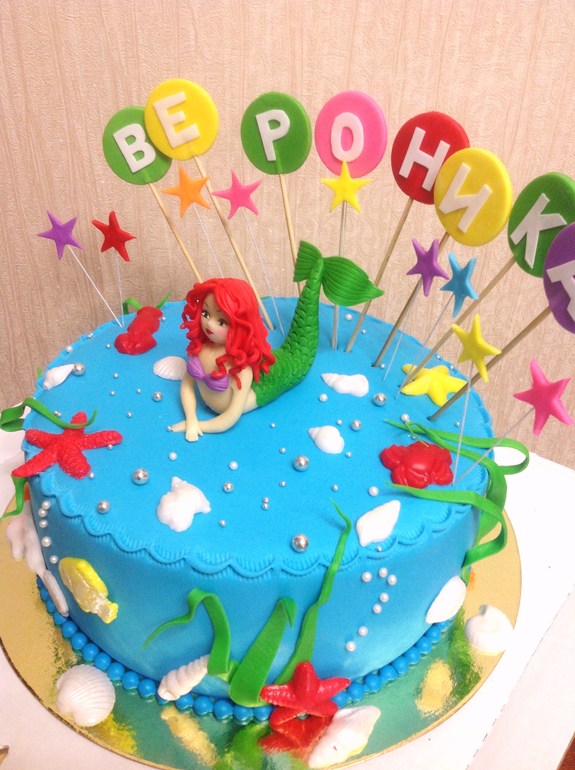 морские тортики и русалочка