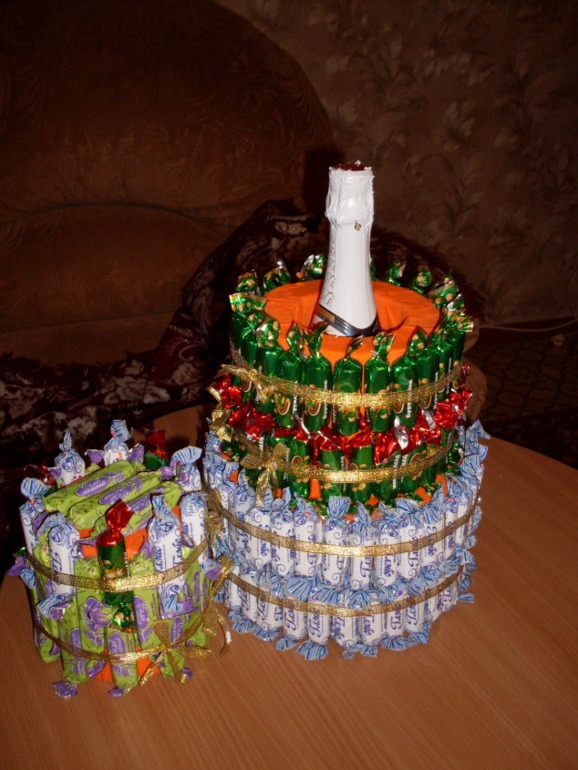 Тортик из конфеток