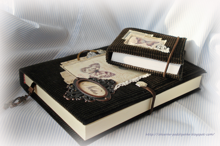 Винтажные блокноты с бабочками