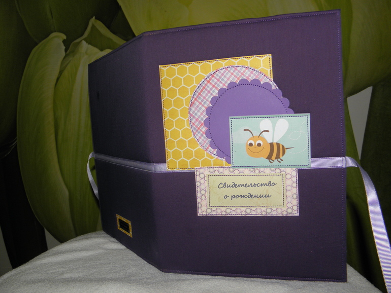 Обложка-папка для свидетельства о рождении