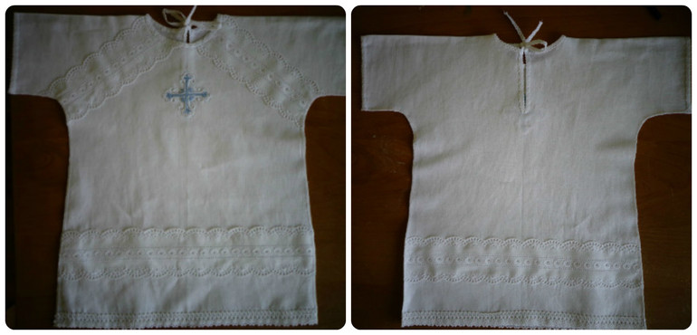 Крестильная рубашка для сына