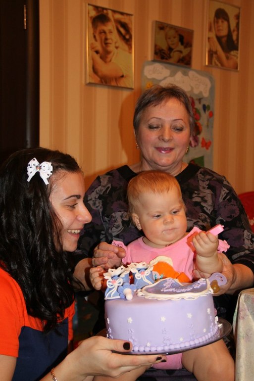 Торт на годик девочке