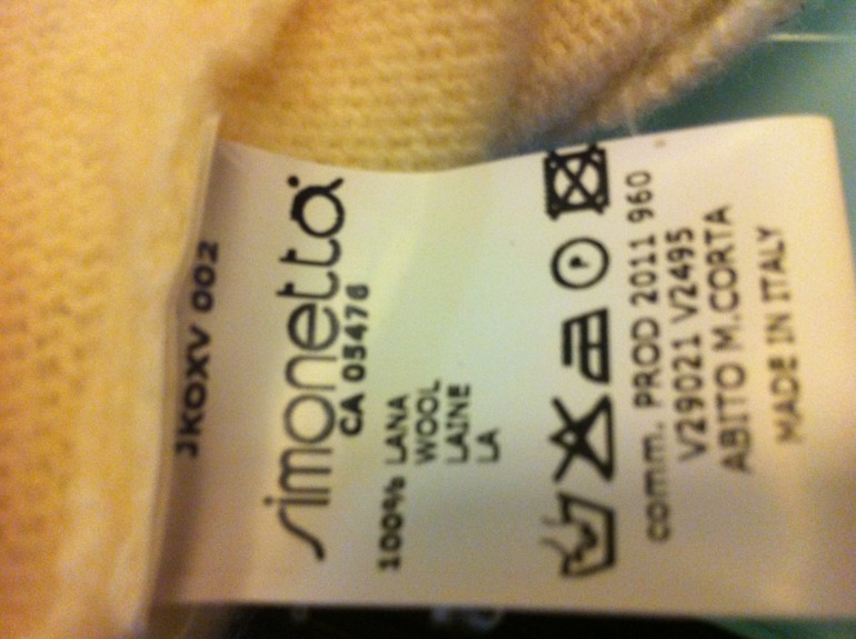 Комплект Simonetta (платье, воротничок, митенки) 4А, шерсть, 2 500 рублей