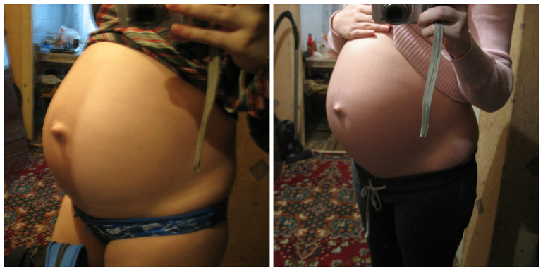 Шевеления на 19 неделе беременности. Маленький живот. Животы беременных двойней.