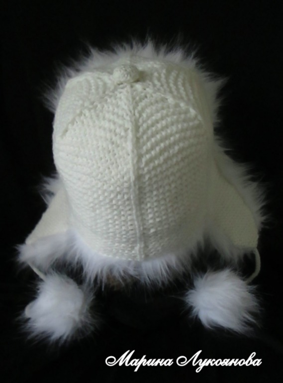 Шапка-ушанка из искусственного меха