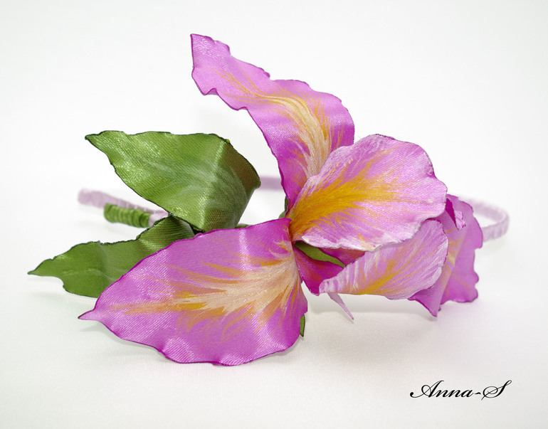 Мои новые цветы из ткани.