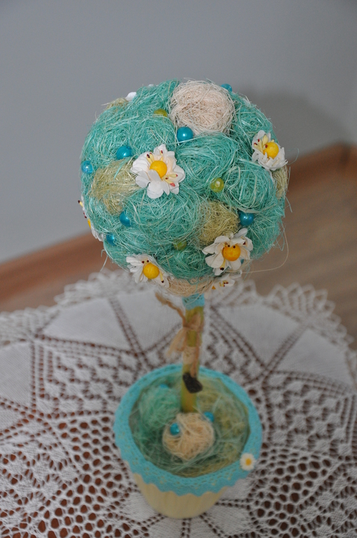 Топиарий в голубых тонах