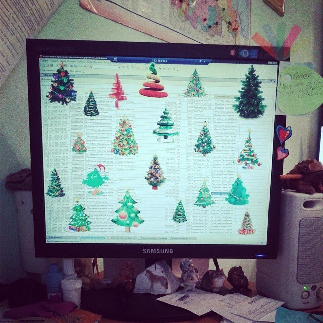 Дарю елки на компьютер!!!!