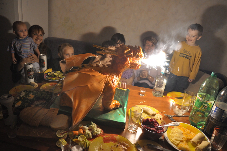 МК торт дракон