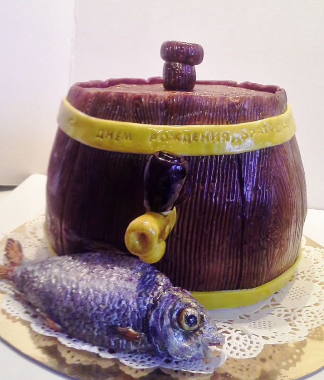 Бочка пива с воблой