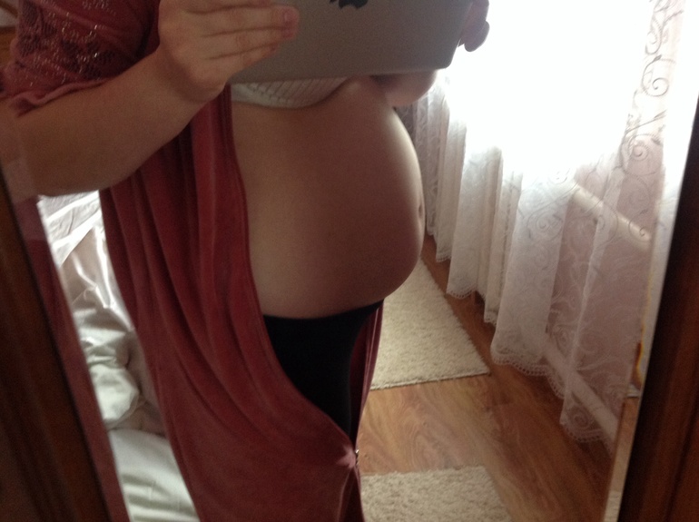 Нормальный у меня живот на 27й неделе??!