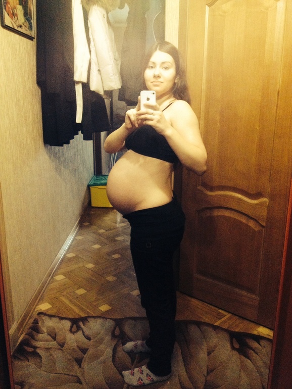 Мой животик в 33-34 недельки!