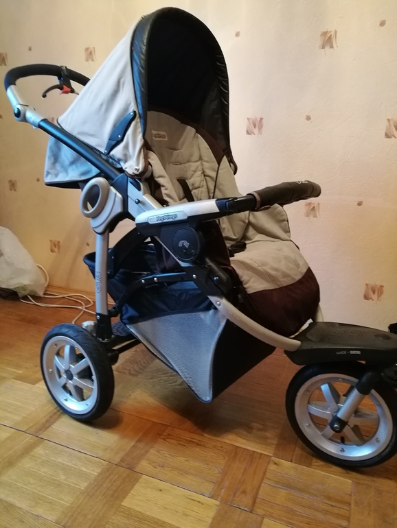 Как снять коляску peg perego 2 в 1с шасси