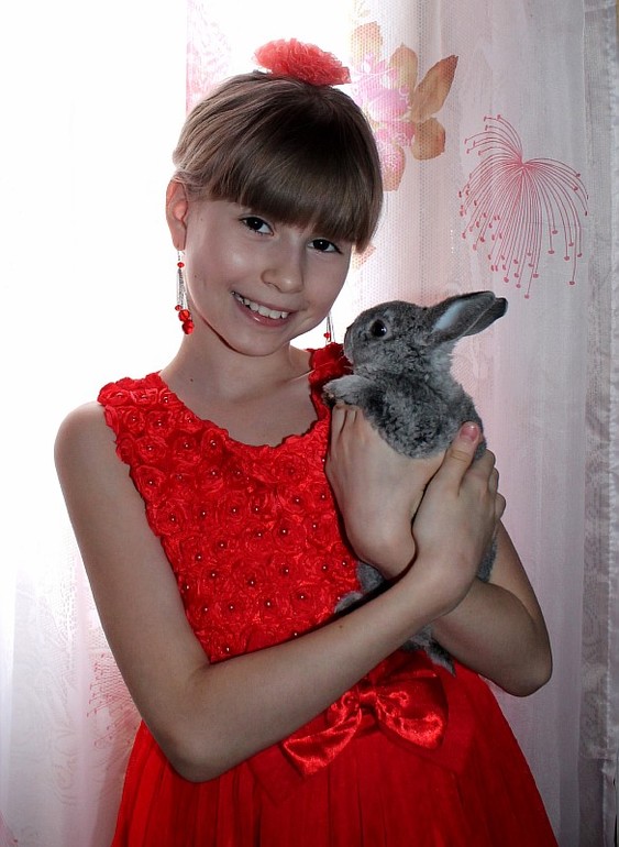 Доча и крольчонок 21.03.14