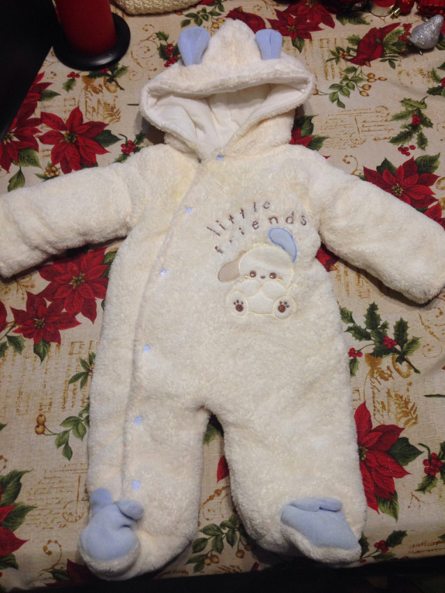 утепленный комбинезон 3-6 мес
