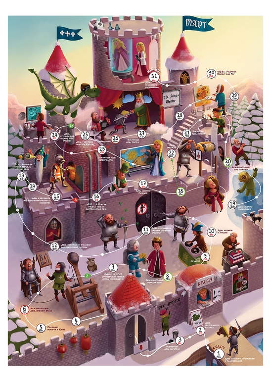 Календарь - игра на 2019 год (формат А3) — 8 ответов | форум Babyblog