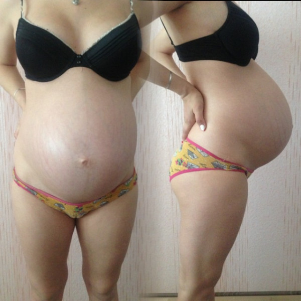 Живот на 35 неделе беременности фото
