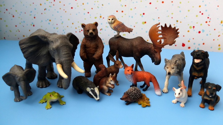 Фигурки животных: Gulliver Collecta, Schleich и Papo - сравнение того, что у нас есть.