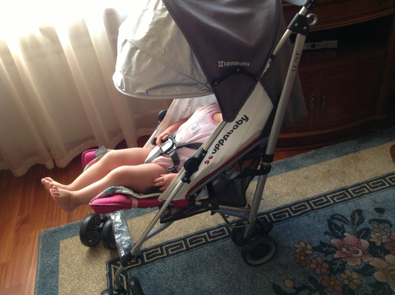 Наша новенькая  uppababy  g- luxe!! Розово- фиолетовая .