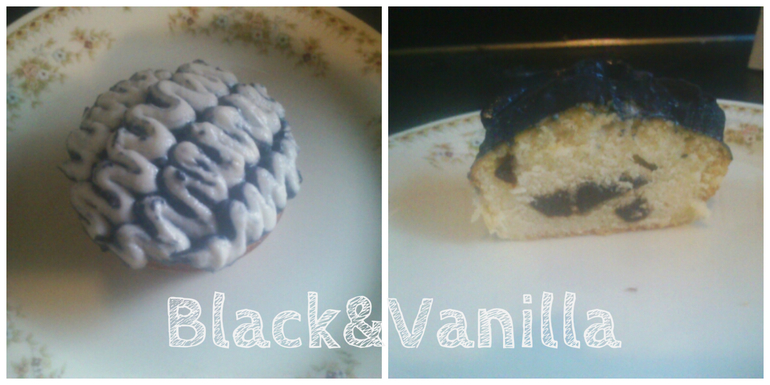 Капкейки "Тройной шоколад", Black&Vanilla;, первые мастичные розы!