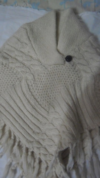 Накидка, пончо шерстяная,ОЧЕНЬ теплая, унив.размер