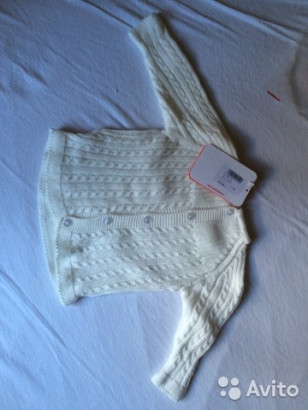 Новый набор трикотажная кофта+ трусы на 3 мес