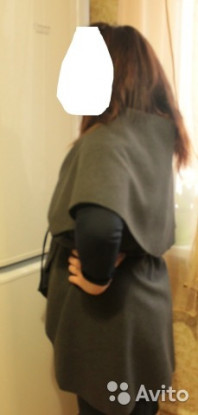 Кардиган/накидка/жилетка удлиненная, р 50-54