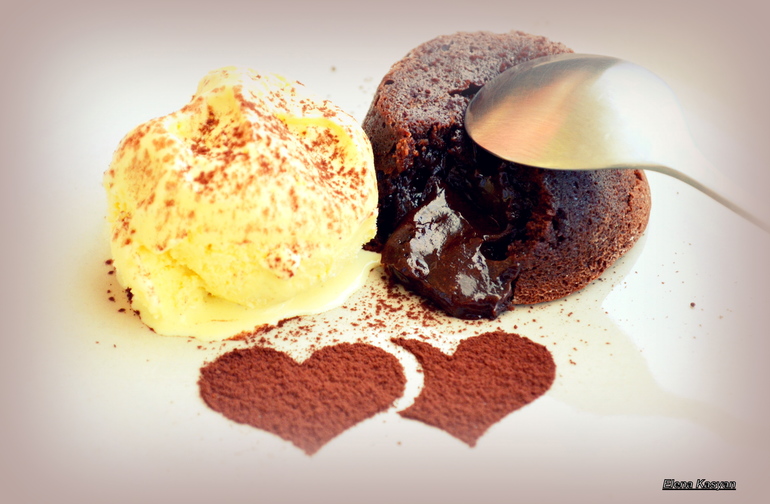 Шоколадный фондан ( fondant au chocolat )