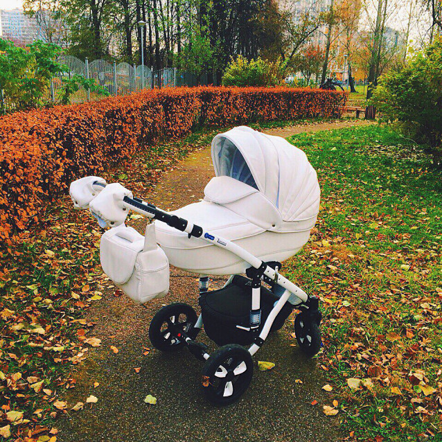 Коляска 2 в 1,toscana bebe mobile, 100% экокожа