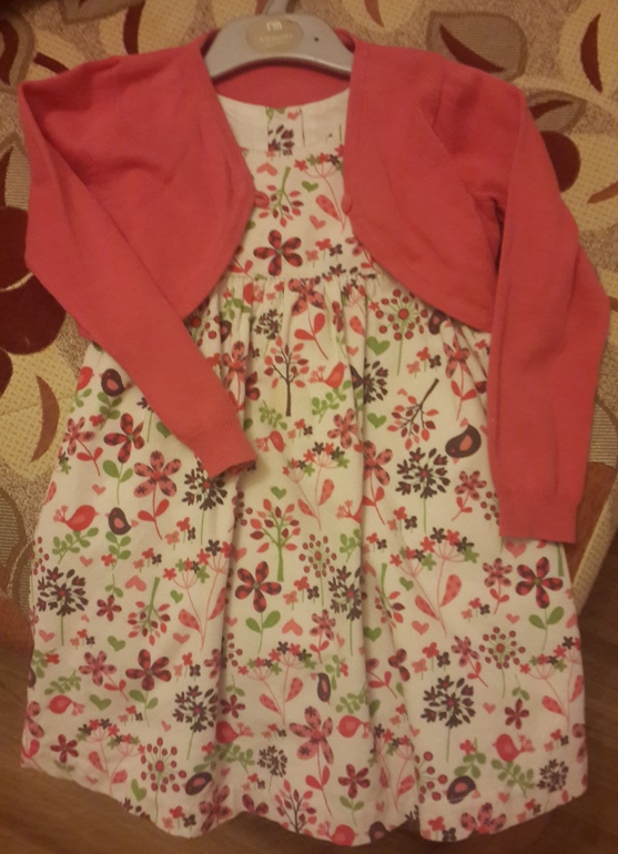 Платье с кардиганом Mothercare.