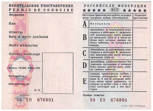 Водительское удостоверение и авто напрокат