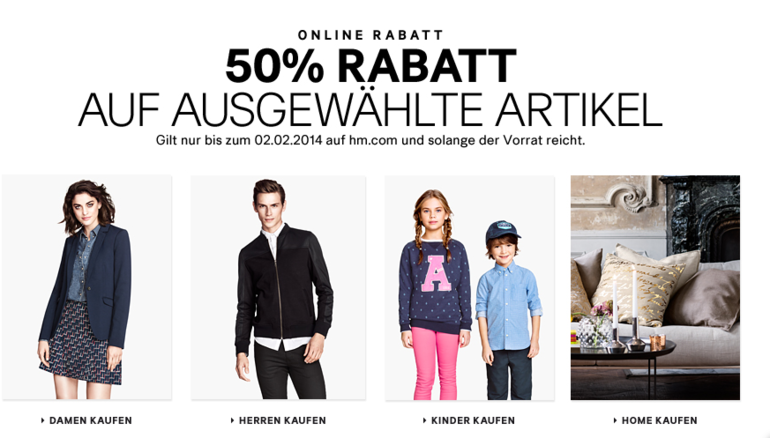 *sale 50 % на H&M