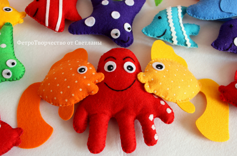 Магнитные морские обитатели из фетра. — 23 ответов | форум Babyblog