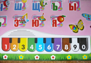 Обучающий плакат Умный я - Буквы и цвета