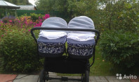 Продам коляску для двойни. Slaro charlotte Duo