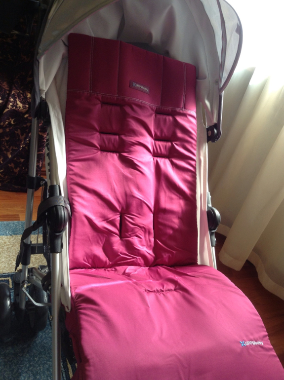 Наша  новенькая   коляска   uppababy   g- luxe!! Розово- фиолетовая .