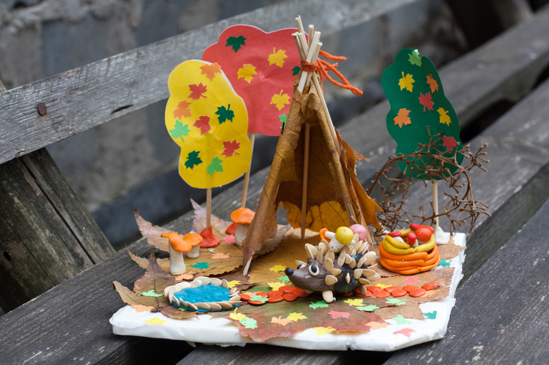 осенняя поделка в садик
