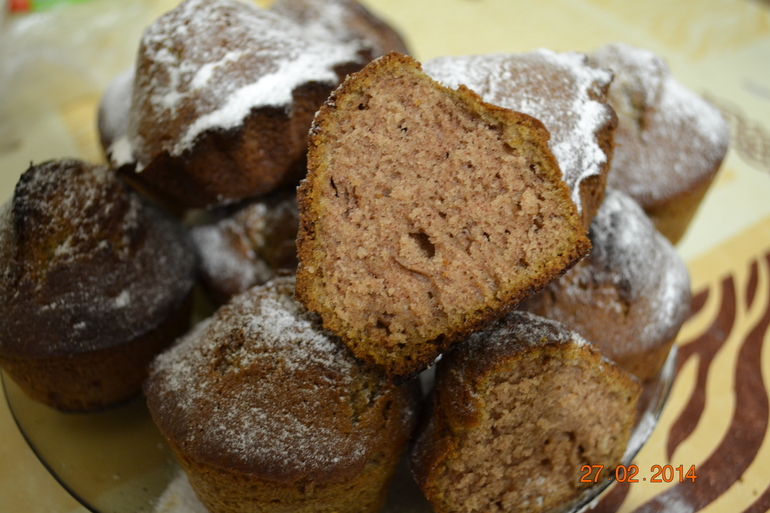 Маффины шоколадные и лимонные))
