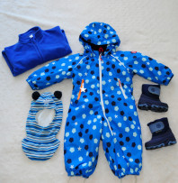 Комбез Reima,шлем,флис поддева и сапожки (1-1,5г)