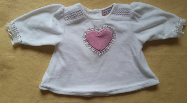 Кофточка велюровая р 3-6 мес