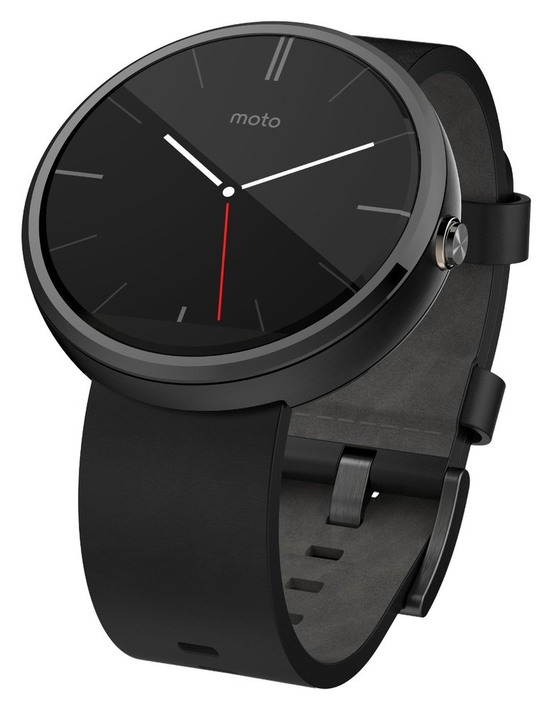 Motorola Moto 360 - Stone Leather Smart Watch
