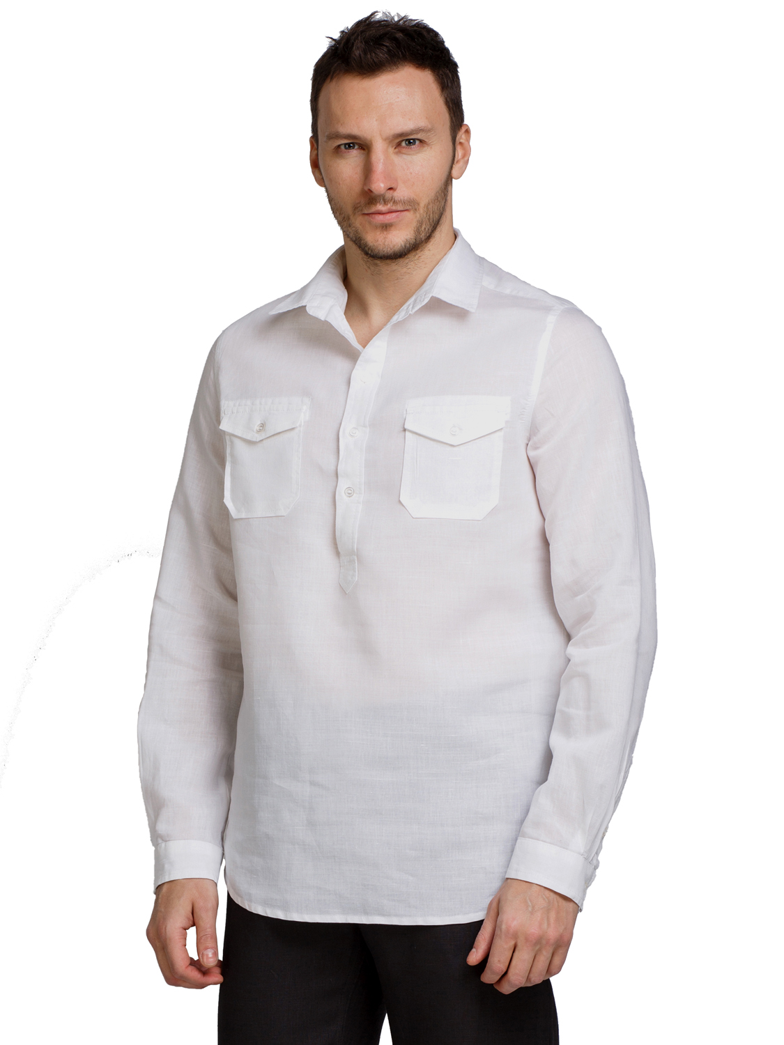 Рубашка льняная мужская Коллинз 2023