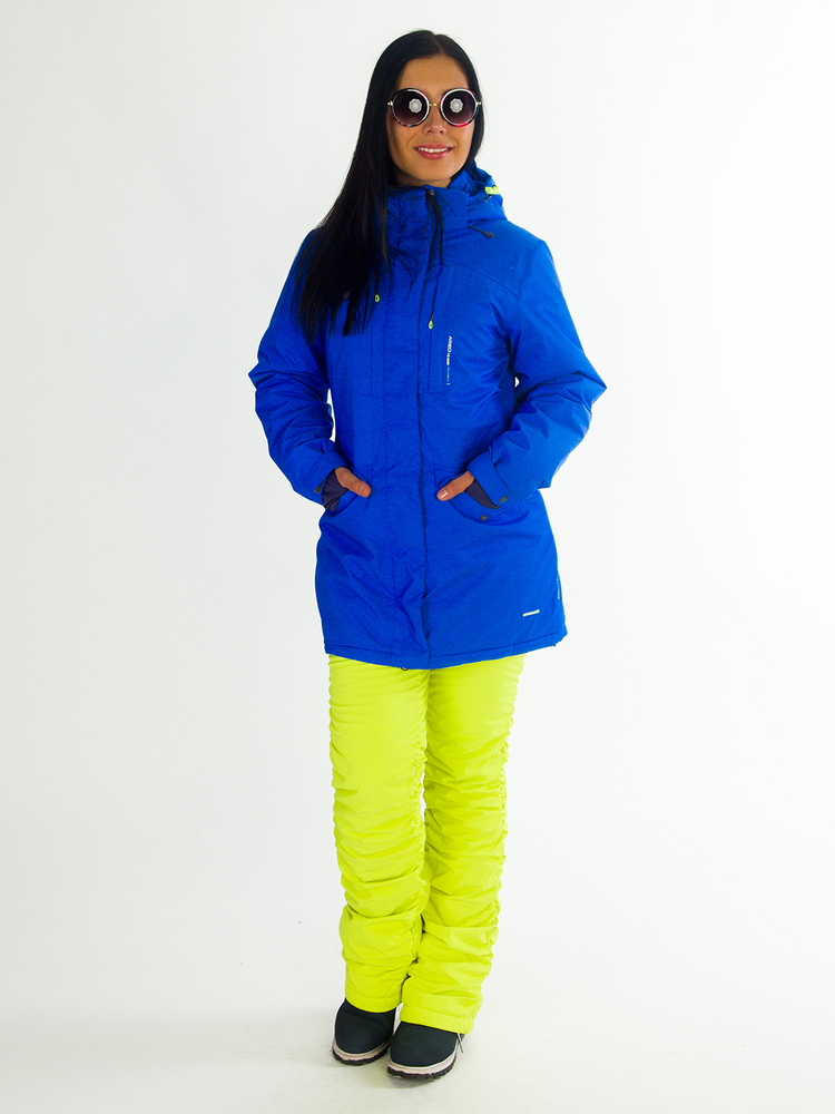 Женская куртка удлиненная Snow Headquarter, B-8660, электрик